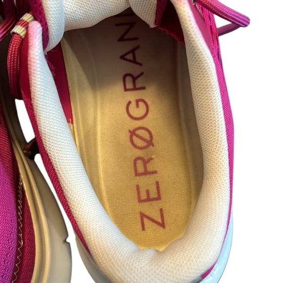 Cole Haan Zerogrand Journey Running Sneaker Shoe Fuchsia Pink Knit Athletic 9.5B - Picture 13 of 16